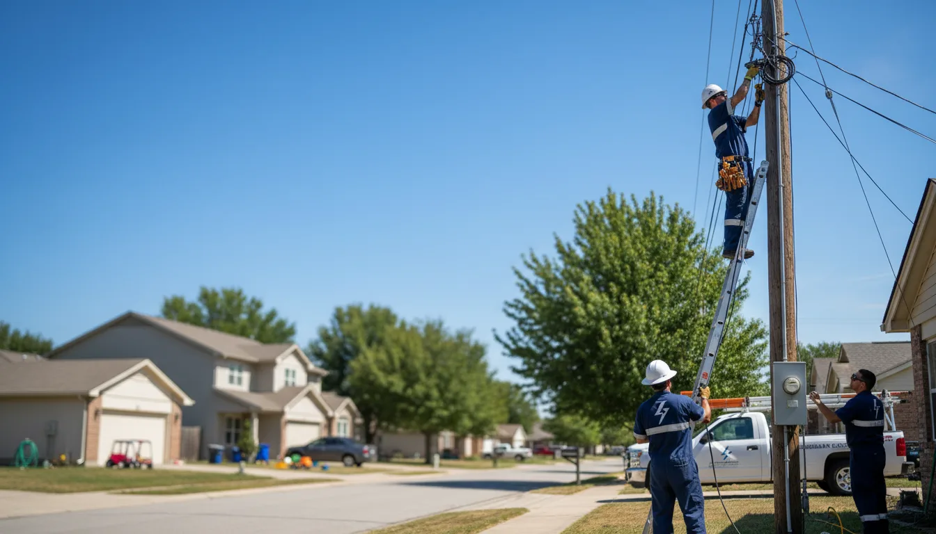 Residential electrician providing installation services in Saint Albans, ME